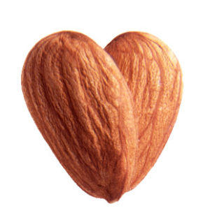 almonds heart pair