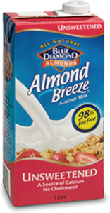 product Almond Breeze unsweetened almond milk