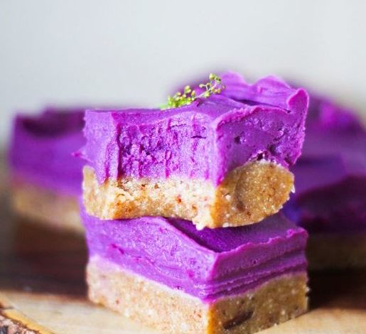 Almond Breeze Purple Sweet Potato Slice