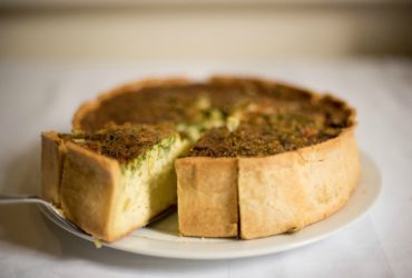 Spring Onion and Leek Quiche