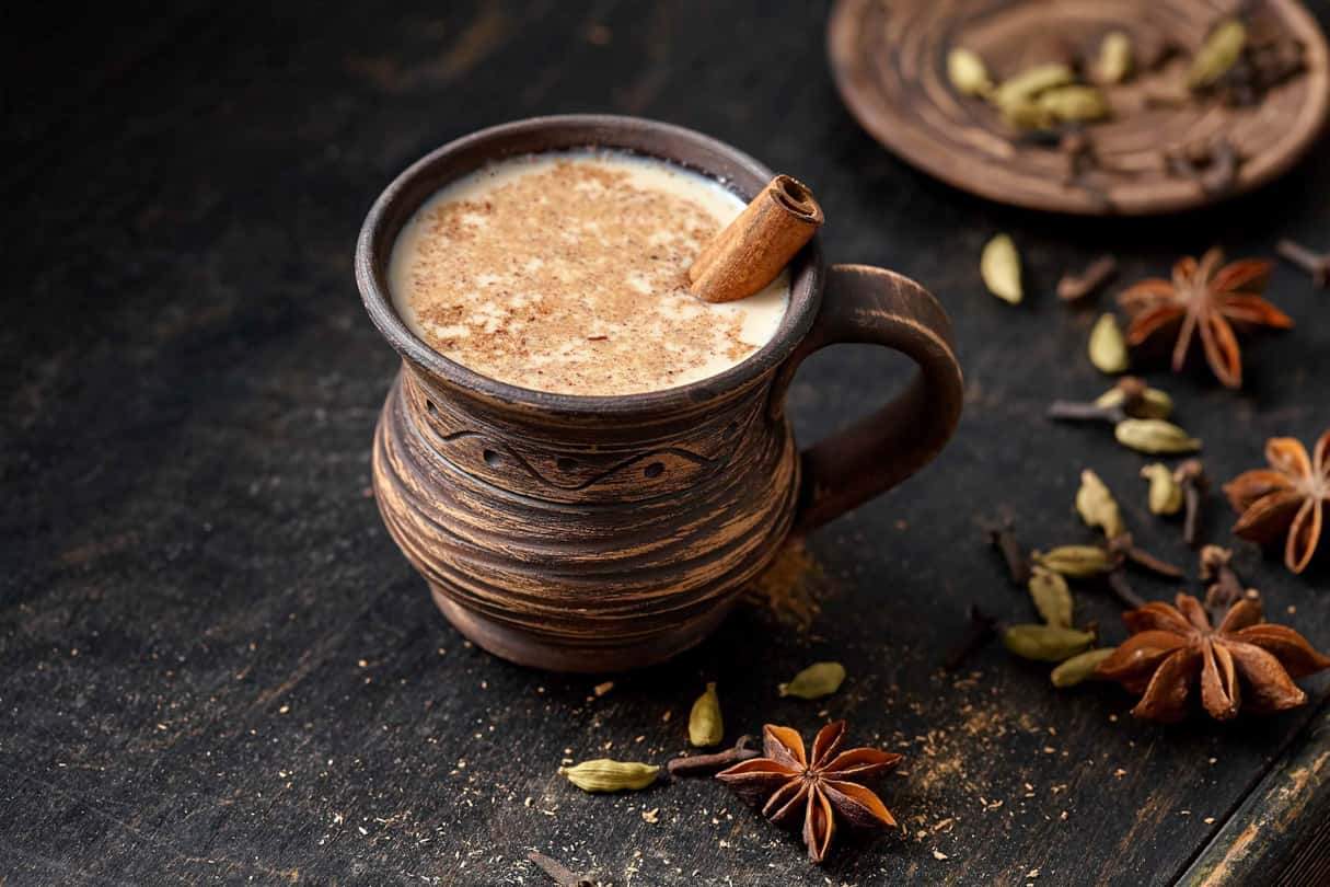 Milky Chai Tea Latté with Immunity Boosting Ingredients - Almond Breeze