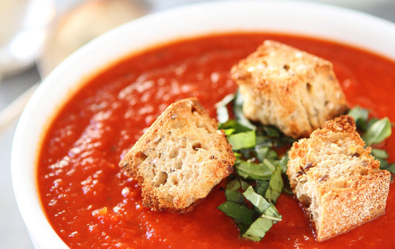 Delicious Roasted Red Pepper Tomato Soup